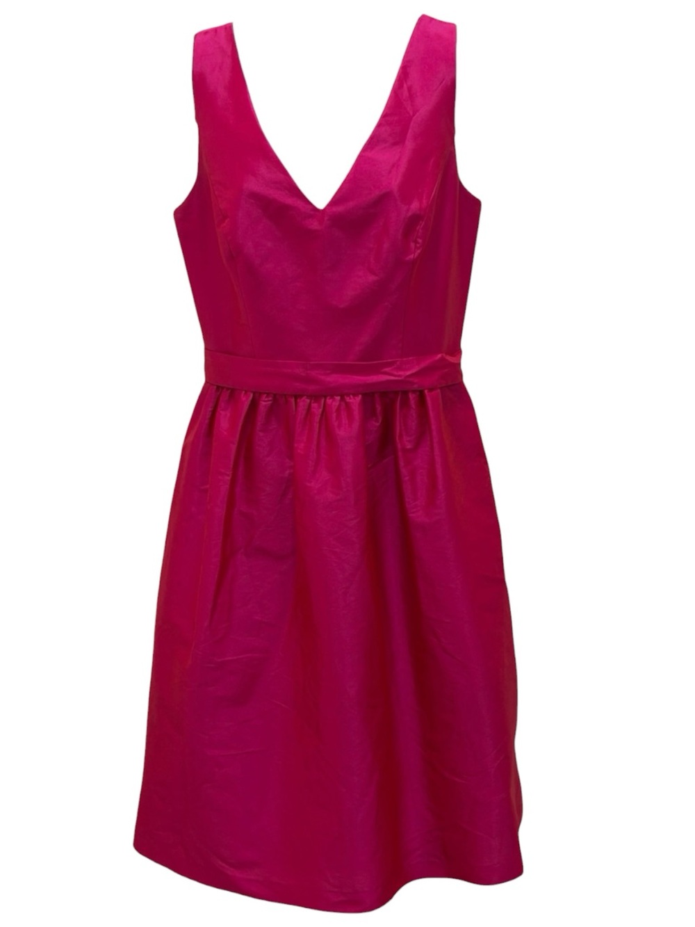 Alfred Sung Hot Pink Taffeta Cocktail Dress